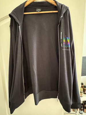 Armani Exchange black hoodie jacket size XL like new