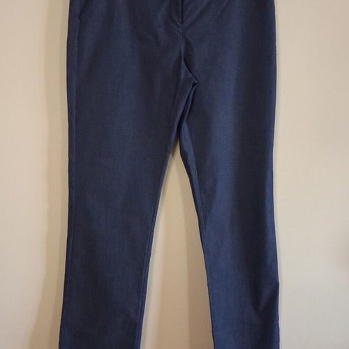 Doca women's pants L, dark blue denim style