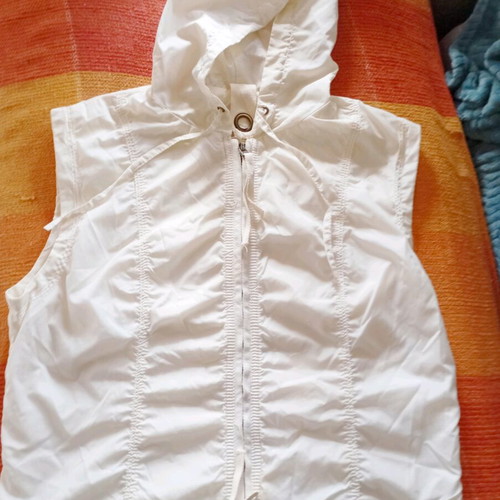 Sleeveless jacket with hood used, size M