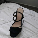 Women Heels New Black Sandals Size 36
