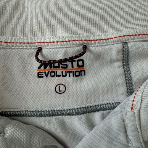 Musto Men's Polo Shirt L used, white, cotton and polyester