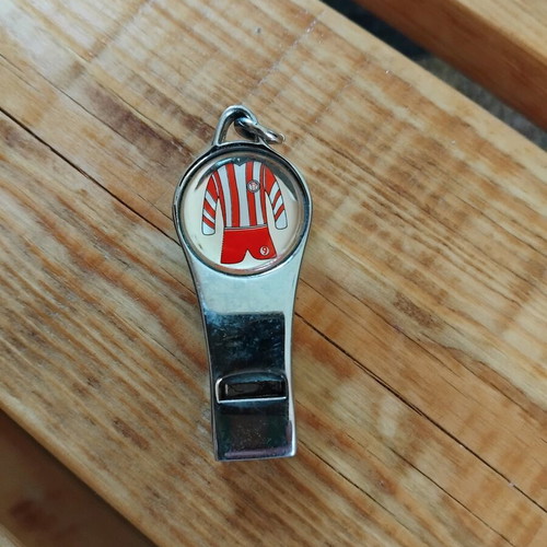 Whistle used, metal