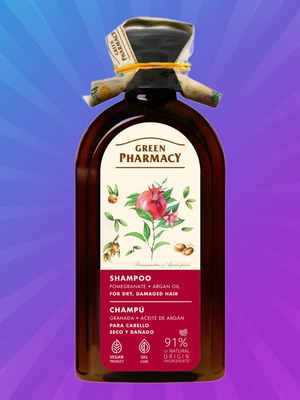 Herbal shampoo with argan oil and pomegranate new, for dry hair 350 ml