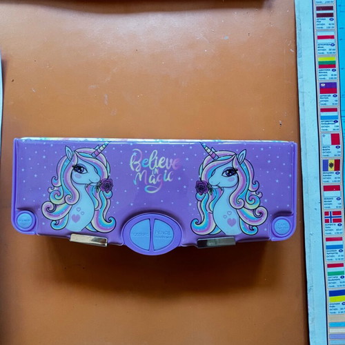 Believe in Magic school pencil case with compartments