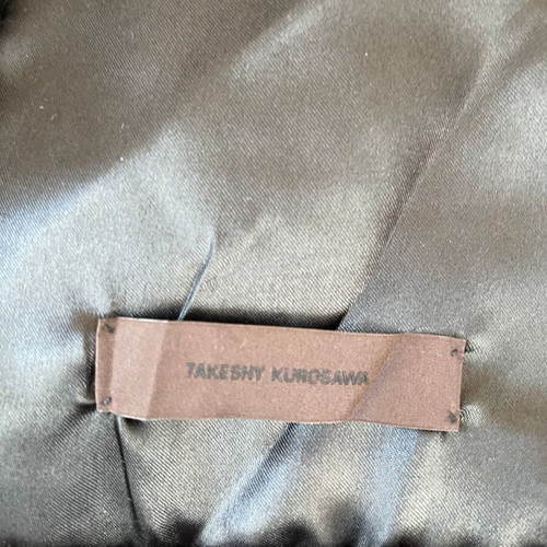 Takeshy Kurosawa black real fur vest like new