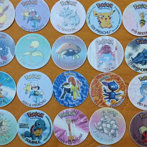 Pokémon tags used, collector set of 23 pieces