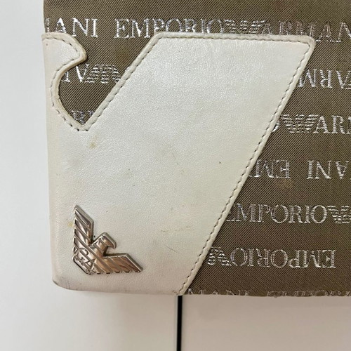Armani crossbody bag used with fabric and leather details