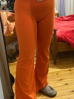 Shein high-waisted pants orange like new, size 42
