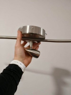 IKEA Leding 3-Spot Metal Ceiling Light like new