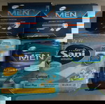  Tena Men Επιθέματα Ακράτειας  3 ( 2×8τεμ) + Πάνες Ακράτειας Μ (9τεμ) + Sani υποσέντονα 90×60 (15τεμ)