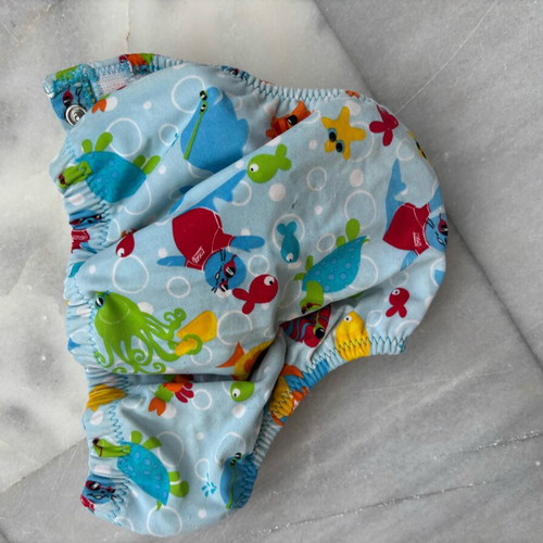 Baby swimsuit used, adjustable for 3 to 24 months