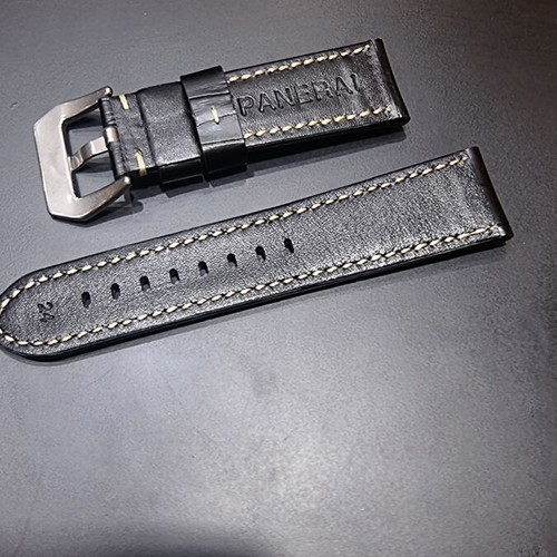 Panerai 24mm leather strap new