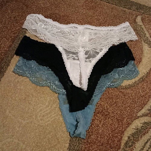 String new, pack of 3 pieces, size XS - S, black and white