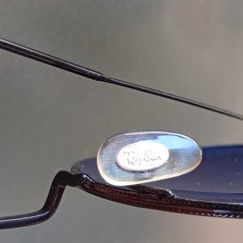 Ray-Ban sunglasses used, mirrored, black with hard case
