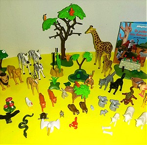 Playmobil πολλά ζωακια κ δέντρα πακετο