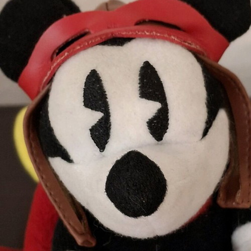 Vintage Mickey Mouse Pilot plush Disney 1997 Encore like new
