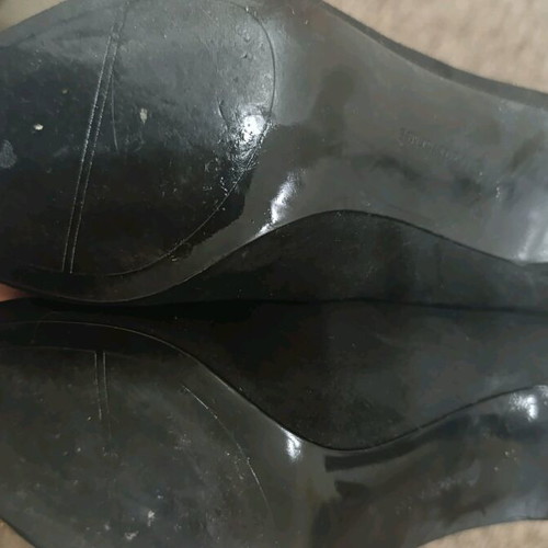 Stradivarius black pumps size 37 like new, 7.5 cm heel