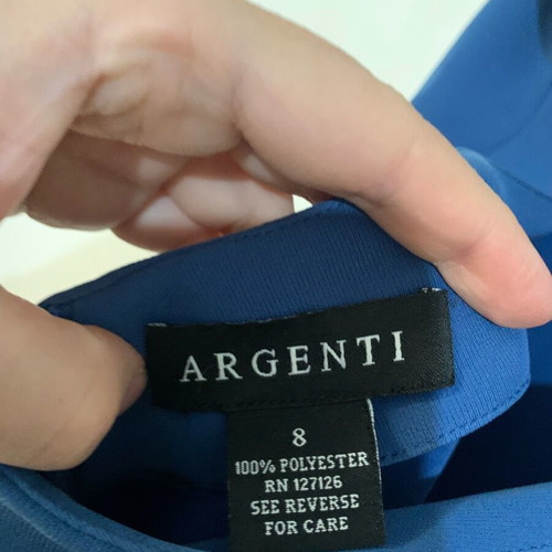 Abiye dress like new, blue midi with open back, size S