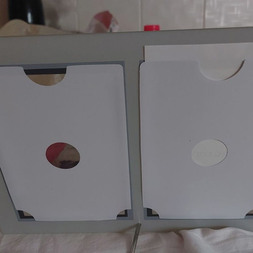 Glass frame with mirror for 2 photos 10x15cm new