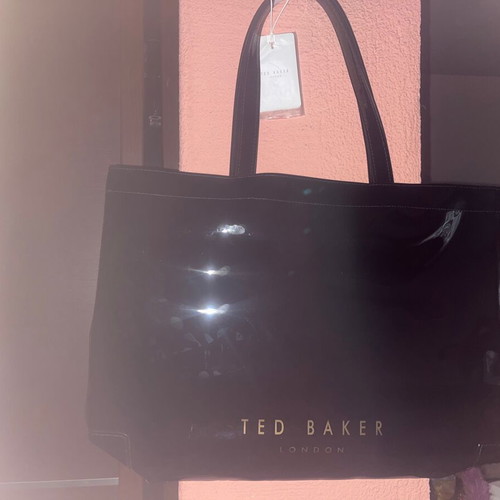 Ted Baker handbag new, black with white bow