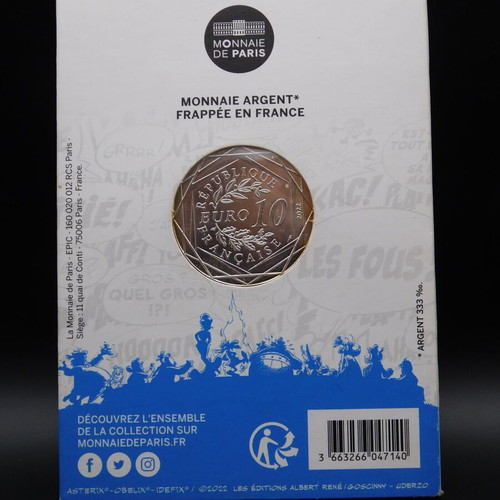 Asterix Sens de la fête 10 Euro Silver Coin 2022