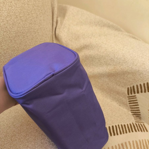 Toiletry bag new, purple, large capacity with multiple compartments