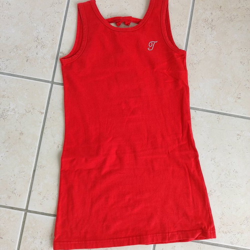 Red dress for girls size 8 Tricoteen like new