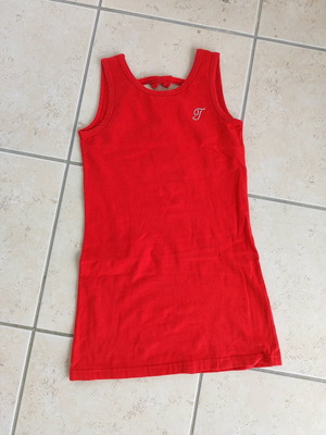 Red dress for girls size 8 Tricoteen like new