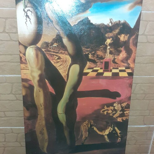 Salvador Dalí Metamorphosis of Narcissus painting refurbished