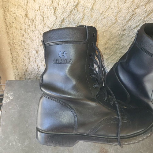 Greek army boots used, size 43, black