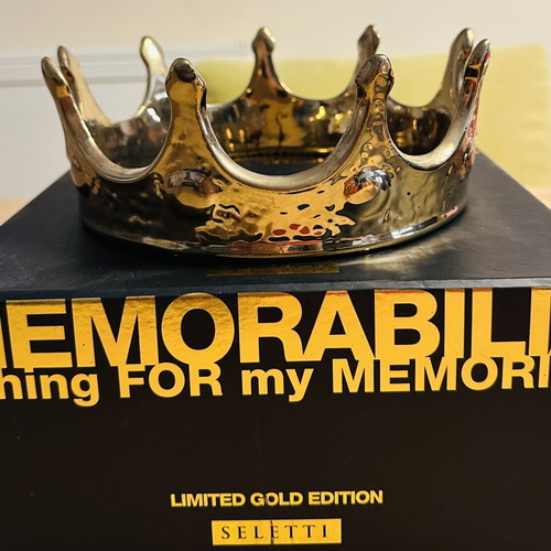 Seletti Memorabilia My Crown Gold decorative crown used, limited edition