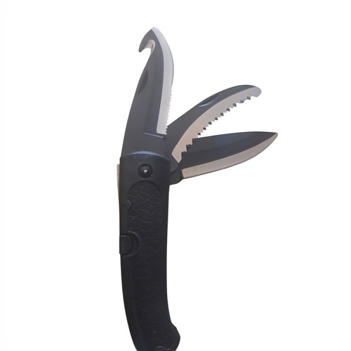 Lock Blade Pocket Knife with Locking Mechanism and 3 Blades, New