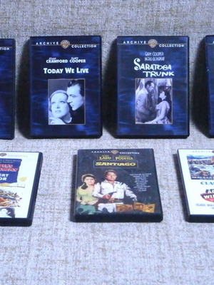 DVD Gary Cooper & άλλοι μεταχειρισμένα, πακέτο 7 τεμ., δράμα δράσης