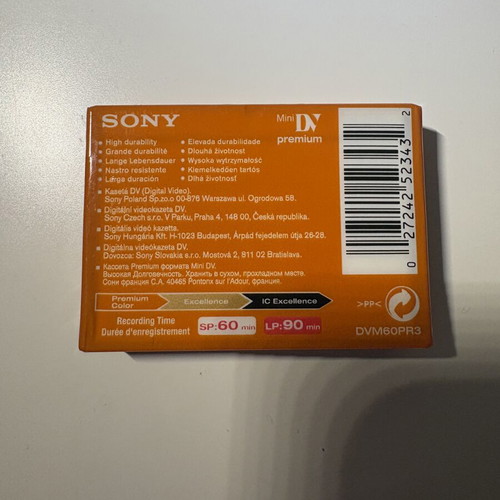 Sony Mini DV cassette, new