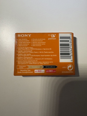 Sony Mini DV cassette, new