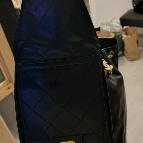 Chanel Caviar Shoulder Bag New Genuine Leather With Case