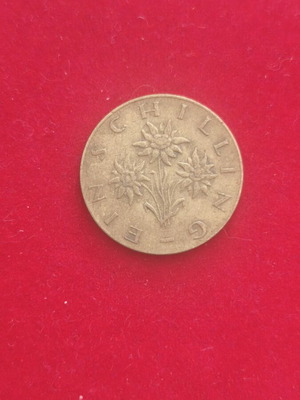 Austria 1 Schilling coin used
