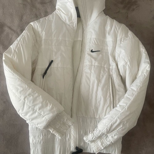 Nike girls' white jacket used, size XS or 158