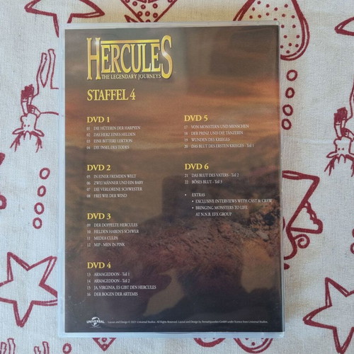 Hercules The Legendary Journeys Season 4 DVD box set like new