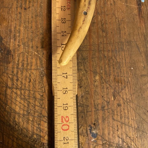 Vintage bottle opener used, height 16.5 cm