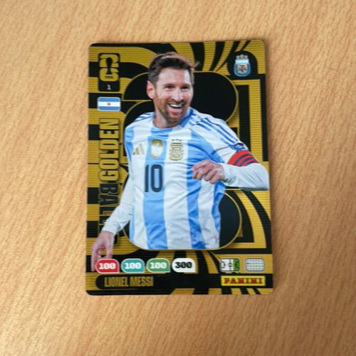 Golden Baller Lionel Messi card like new, last World Cup