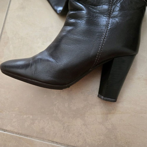Fornarina tall leather boots used, brown, size 37