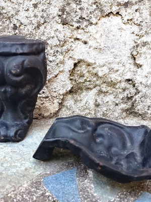 Cast Iron Decorative Feet Vintage Style, Used, Set of 2