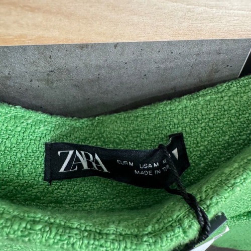 Zara fabric shorts new, green, size M 38 10