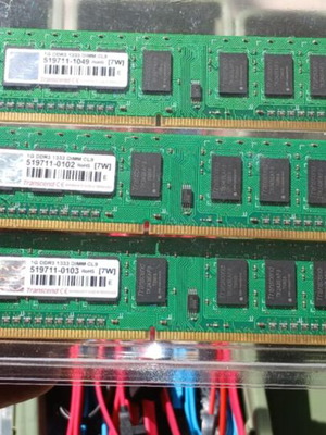 Transcend 1GB DDR3 RAM @1333MHz like new, set of 3 modules