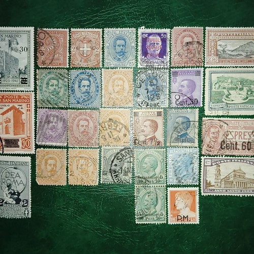Italy classic stamps new collection