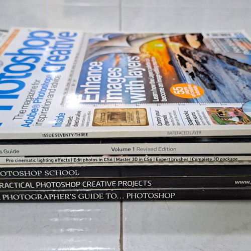 Photography magazines and Photoshop issues collection