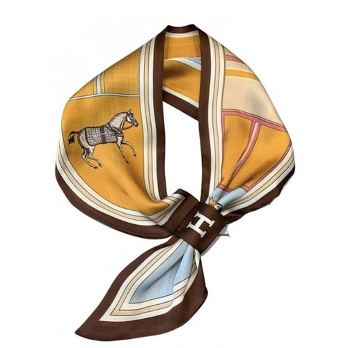 Silk scarf like new, multicolored