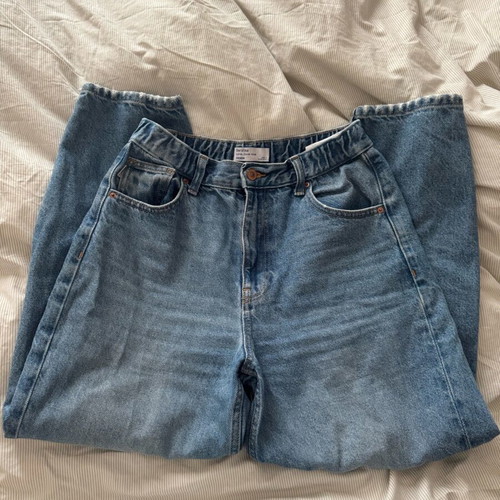 Bershka balloon jeans used, blue, size S