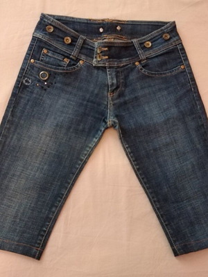Ysatis denim bermuda shorts like new, blue, size S